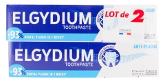Elgydium Dentifrice Anti Plaque 2 x 75 ml