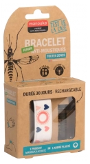 Manouka Bracelet Junior Anti-Moustiques + Recharge 6 ml
