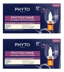 Shampoing Fortifiant Phyto Phytocyane pour Cheveux Fragiles et Ternes