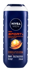Nivea Men Sport Gel Douche Fraicheur 24H 3en1 Visage Corps et Cheveux 250 ml