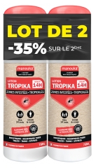 Manouka Lotion Tropika Zones Infest&eacute;es Tropicales Anti-Moustiques Visage & Corps Lot de 2 x 75 ml