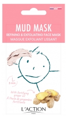 L'Action Paris Mud Mask Masque Exfoliant Lissant 15 g
