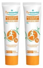 Gel Articulations & Muscles Anti-Douleur aux Huiles Essentielles Lot de 2 x 80 ml