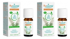 Puressentiel Huile Essentielle Tea Tree (Melaleuca alternifolia) Bio Lot de 2 x 10 ml