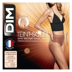 DIM Collant Ventre Plat Teint de Soleil Effet Bronz&eacute; Toute l'An&eacute;e 1 Paire