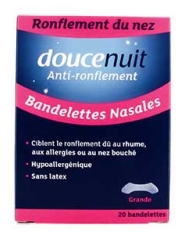 Douce Nuit Anti-Ronflement Bandelettes Nasales 20 Unit&eacute;s