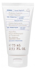 Korres Yaourt Grec Cr&egrave;me Nettoyante Moussante Probiotiques Visage et Yeux 75 ml
