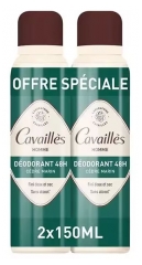 Cavaill&egrave;s Homme D&eacute;odorant C&egrave;dre Marin 48H 2 x 150 ml