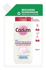 Cadum Gel Lavant Corps et Cheveux Hypoallerg&eacute;nique Peaux Sensibles &Eacute;co-Recharge 500 ml