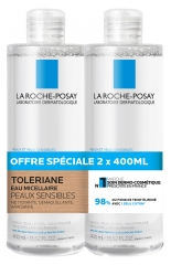La Roche-Posay Tol&eacute;riane Eau Micellaire Ultra Peaux Sensibles Lot de 2 x 400 ml