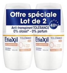 Etiaxil Tol&eacute;rance Anti-Transpirant Peaux Sensibles 2 x 50 ml