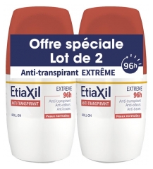 Etiaxil Anti-Transpirant Extr&ecirc;me 96H Roll-on Lot 2 x 50 ML