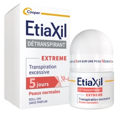 Etiaxil D&eacute;transpirant Aisselles Peaux Normales Transpiration Excessive Roll-On 15 ml