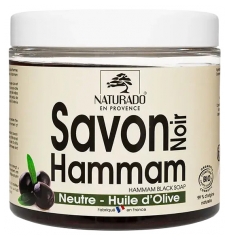 Naturado en Provence Savon Noir Hammam Huile d'Olive Bio 600 Grammes