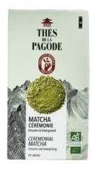 Th&eacute;s de la Pagode Matcha C&eacute;r&eacute;monie Bio 10 Unit&eacute;s