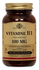 Solgar Vitamine B1 (Thiamine) 100 mg G&eacute;lules V&eacute;g&eacute;tales