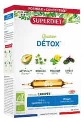 Superdiet Quatuor D&eacute;tox Bio 20 Ampoules de 10 ml