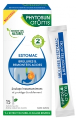 Phytosun Ar&ocirc;ms Br&ucirc;lures d'Estomac et Remont&eacute;es Acides 15 Sachets Liquides