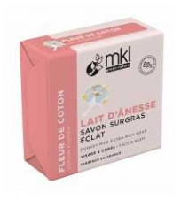 MKL Green Nature Fleur de Coton Lait d'&Acirc;nesse Savon Surgras &Eacute;clat Visage et Corps 100 g