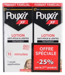 Pouxit XF Lotion Anti-Poux et Lentes Lot 2 x 200 ml Offre Sp&eacute;ciale