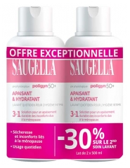 Saugella Poligyn 50+ Lavant Quotidien Hygi&egrave;ne Intime 3en1 Lot de 2 x 500 ml