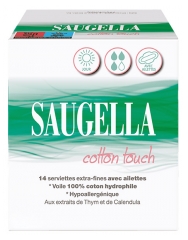 Saugella Cotton Touch Serviettes Jour X14