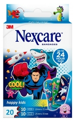3 m Nexcare&trade; Happy Kids Plasters Cool Assorted 20/Pack