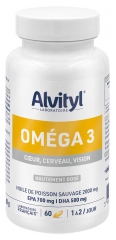 Alvityl Om&eacute;ga 3 Hautement Dos&eacute; 60 Capsules
