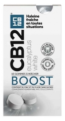 CB12 Boost White Eucalyptus Gommes &agrave; M&acirc;cher 10 Unit&eacute;s