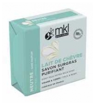 MKL Green Nature Neutre Lait de CH&egrave;vre Savon Surgras Purifiant Visage & Corps 100 g