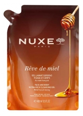 Nuxe R&ecirc;ve de Miel Gel Lavant Surgras Visage et Corps &Eacute;co-Recharge 400 ml