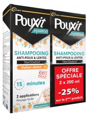 Pouxit Shampoing Traitement Anti-Poux & Lentes 2 x 200 ml Offre Sp&eacute;ciale