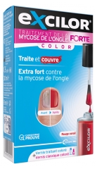 Excilor Forte Traitement Mycose de l'Ongle Color&eacute; + Vernis Classique Color&eacute; Avec Pinceau Applicateur 30 ml