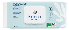 Biolane Pure Water Lingettes non Parfum&eacute;es 60 Unit&eacute;s