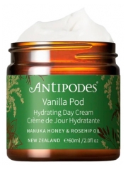 Antipodes Gousse de Vanille Cr&egrave;me de Jour Hydratante Peaux S&egrave;ches et Sensibles 60 ml