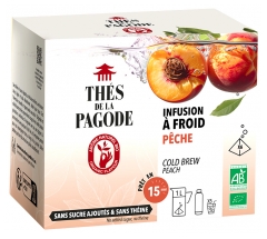 Th&eacute;s de la Pagode Infusion Glac&eacute;e P&ecirc;che Bio 6 Sachets de 7g