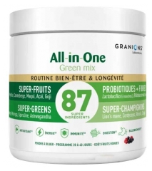 Granions All-In-One Green Mix Routine Long&eacute;vit&eacute; & Bien-&Ecirc;tre 146 g