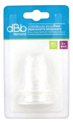 Dbb Remond Sucette Pack de 2 T&eacute;terelles en Silicone Pour D&eacute;couverte