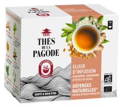 Th&eacute;s de la Pagode Infusion Elixir d'Infusion Bio 18 Sachets 1,8 g