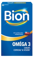 Bion 3 Om&eacute;ga 3 1 Mois 30 Capsules 