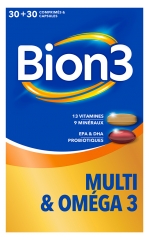 Bion 3 Multi & Om&eacute;ga 3 30 Capsules + 30 Comprim&eacute;s