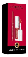 L'Or&eacute;al Paris Lip Kit Duo Plump Ambition Huile &agrave; L&egrave;vres Repulpante 5 ml & Blurfiller Crayon &agrave; L&egrave;vres 1 g