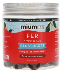 Mium Lab Fer Sans Sucres &agrave; Partir de 4 Ans 42 Gummies