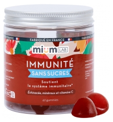 Mium Lab Immunit&eacute; Sans Sucres Vitamines et Min&eacute;raux 42 Gummies