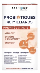 Granions Probiotiques 40 Milliards Immunit&eacute; & Vitalit&eacute; 40 G&eacute;lules Gastro-R&eacute;sistantes