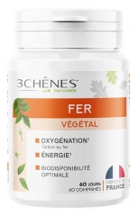 Les 3 Ch&ecirc;nes Fer V&eacute;g&eacute;tal Oxyg&eacute;nation &Eacute;nergie 60 Comprim&eacute;s