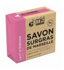MKL Green Nature Lait d'&Acirc;nesse Savon Surgras de Marseille Corps et Mains 100 g