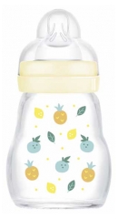 MAM Biberon Verre Premium D&eacute;bit 1 170 ml D&egrave;s la Naissance