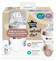 Tommee Tippee Natural Start 2 Biberons 260 ml 0+ Mois