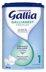 Gallia Galliagest 1er &Acirc;ge 820 g de 0 &agrave; 6 Mois